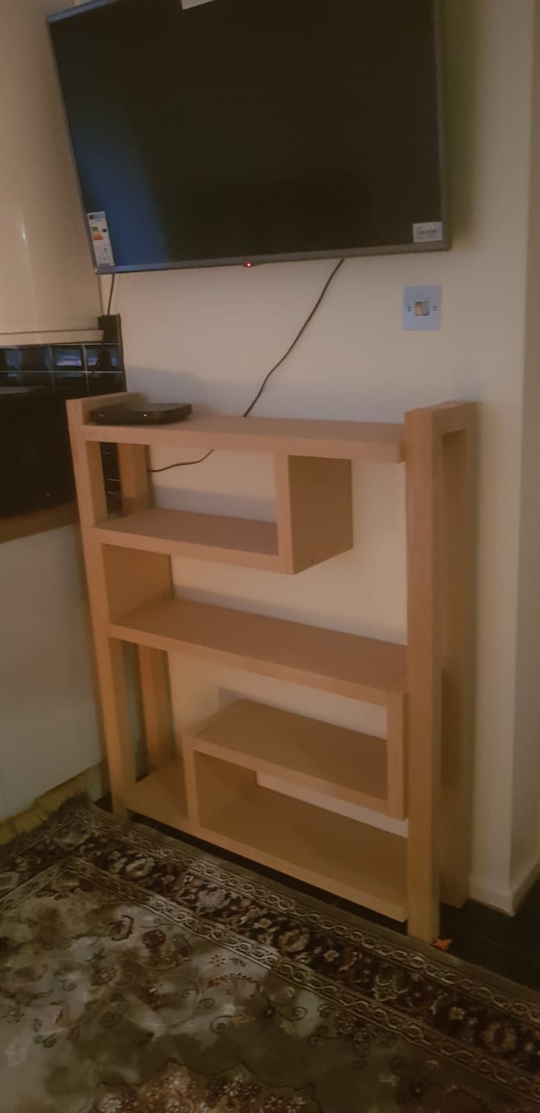 Open shelving fitted into a recess, Thomas Joinery Services, Bedford