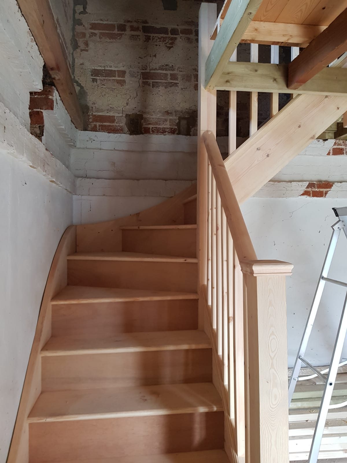 New timber staircase fitted into a period property, Thomas Joinery Services, Bedford