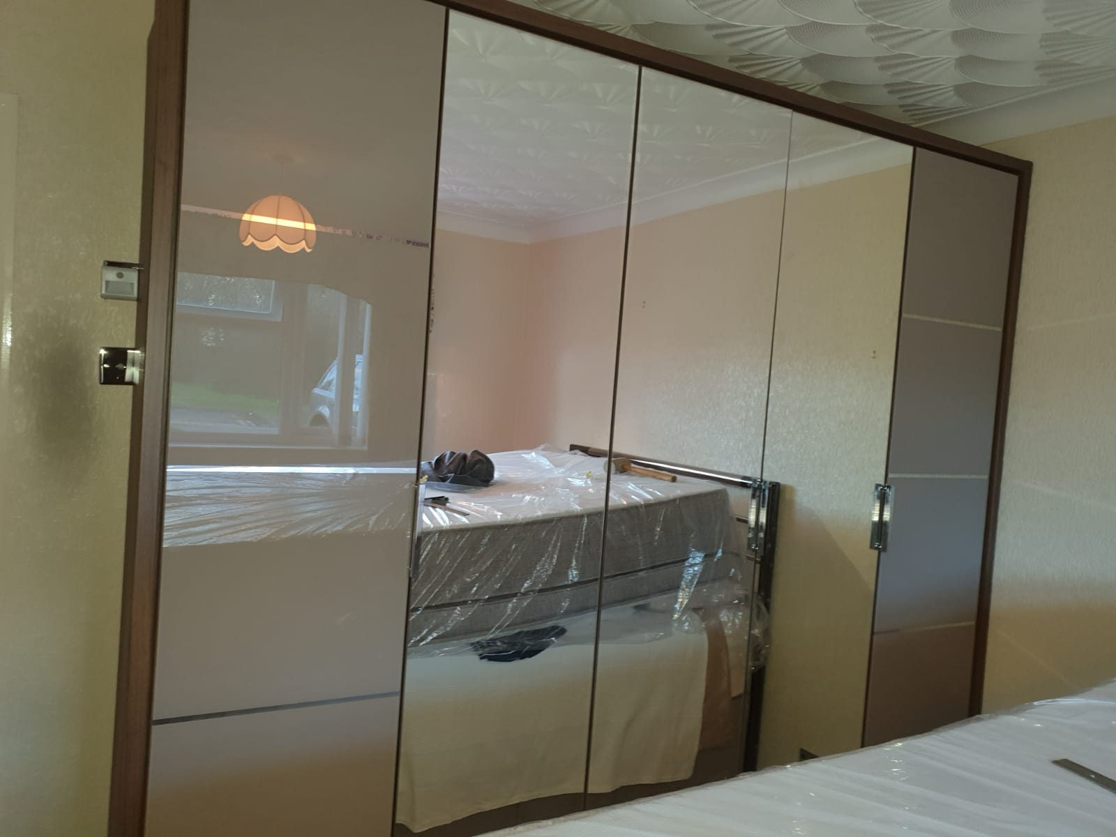 Mirrored sliding wardrobe doors, Thomas Joinery Services, Bedford